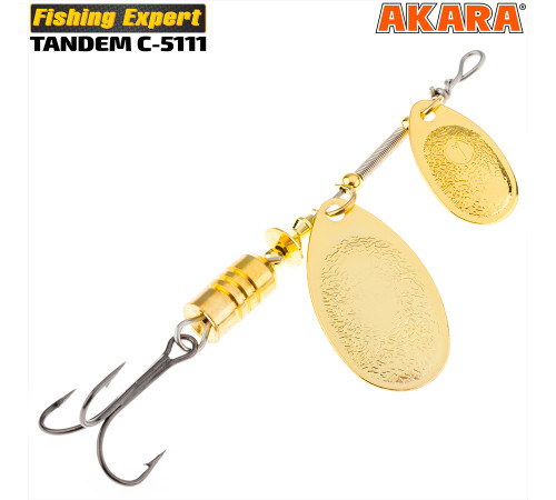 Блесна вертушка Akara Tandem №4/2 (10 гр) цвет Go116