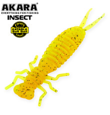 Силиконовые приманки Akara Eatable Insect 50 мм, цвет #437, 5 шт.