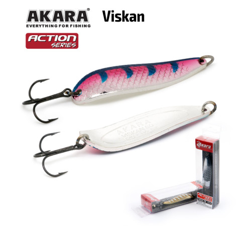 Блесна колеблющаяся Akara Action Series Viskan 65 (15 гр) цвет AB96