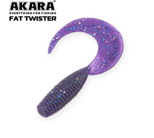Силиконовые приманки Akara Fat Twister 25 мм, цвет #X040, 12 шт.