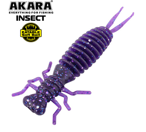 Силиконовые приманки Akara Eatable Insect 65 мм, цвет #X040, 4 шт.