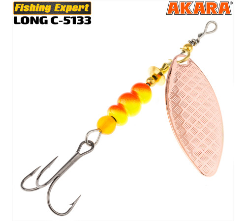Блесна вертушка Akara Long C-5133 (16 гр) цвет Cu