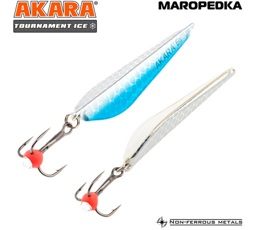 Блесна зимняя Akara Tournament Ice Maropedka, 6 гр цвет 1Sil