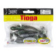 Силиконовые приманки Lucky John Pro Series TIOGA 3.9in Z11, 5шт, виброхвост