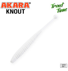 Силиконовые приманки Akara Trout Time KNOUT 2.5 Cheese, форелевая, 63,5 мм, цвет #02T, 10 шт.