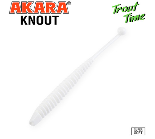 Силиконовые приманки Akara Trout Time KNOUT 2.5 Cheese, форелевая, 63,5 мм, цвет #02T, 10 шт.