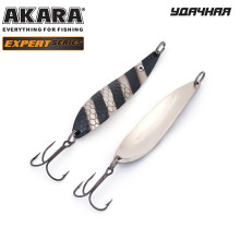 Блесна колеблющаяся Akara Expert Удачная 80 (18 гр) цвет 14/SIL
