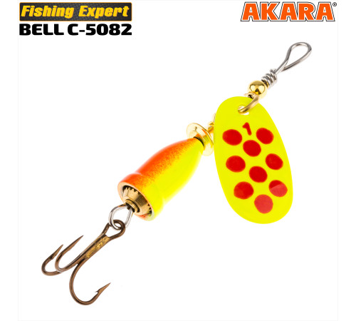 Блесна вертушка Akara Bell C-5082 (10 гр) цвет 196/YL-Red