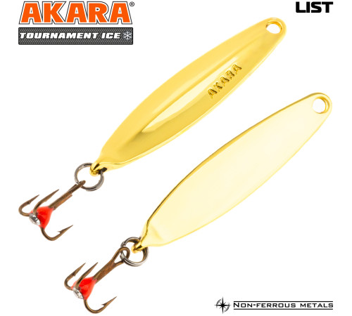 Блесна зимняя Akara Tournament Ice List, 2,5 гр цвет Go