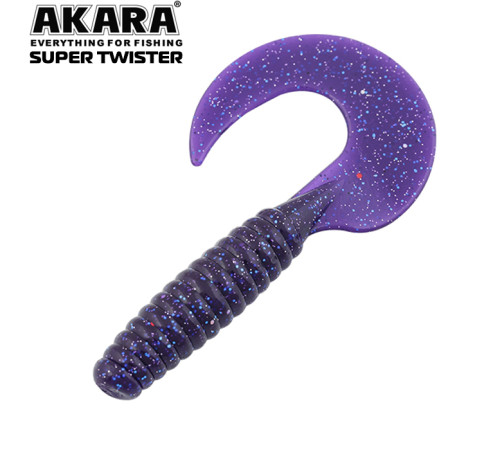 Силиконовые приманки Akara Super Twister 50 мм, цвет #X040, 4 шт.