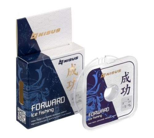 Леска Nisus FORWARD ICE FISHING Nylon Transparent (50м), 0,091мм