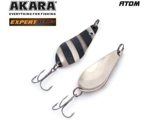 Блесна колеблющаяся Akara Атом Expert 65 (22 гр) цвет 14/SIL