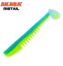 Силиконовые приманки Akara Ribtail 60 мм,  цвет #466, 6 шт.