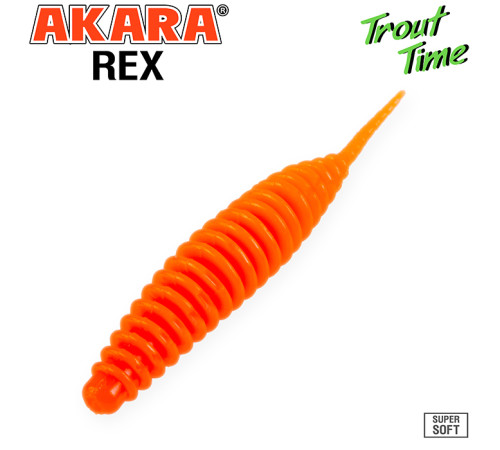 Силиконовые приманки Akara Trout Time REX 2.5 Shrimp, форелевая, 63,5 мм, цвет #100, 10 шт.