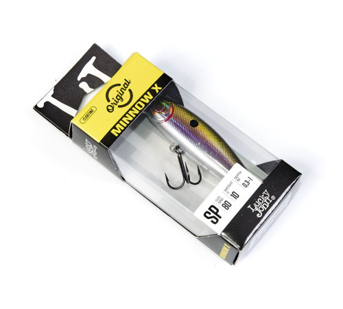 Воблер Lucky John Original MINNOW X 80SP, цвет A03