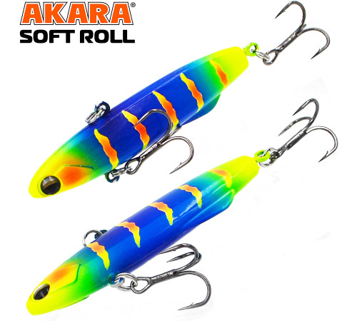 Воблер Akara раттлин Soft Roll 80, цвет A284