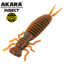 Силиконовые приманки Akara Eatable Insect 35 мм, цвет #11, 8 шт.