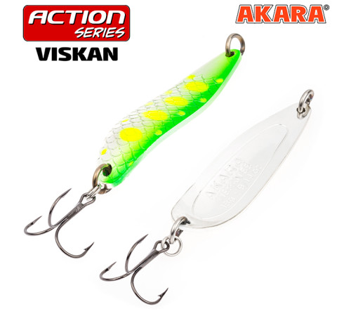 Блесна колеблющаяся Akara Action Series Viskan 80 (21 гр) цвет AB98