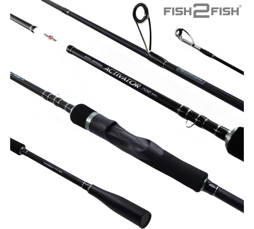Спиннинг Fish2Fish Activator M, углеволокно, 2.40 м, тест: 7-28 г, 131 г