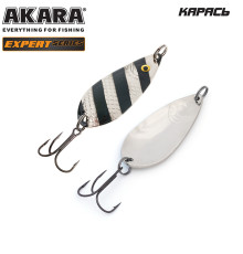 Блесна колеблющаяся Akara Expert Карась 65 (18 гр) цвет 14/SIL