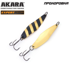 Блесна колеблющаяся Akara Expert Прохоровка 80 (25 гр) цвет 14/GO