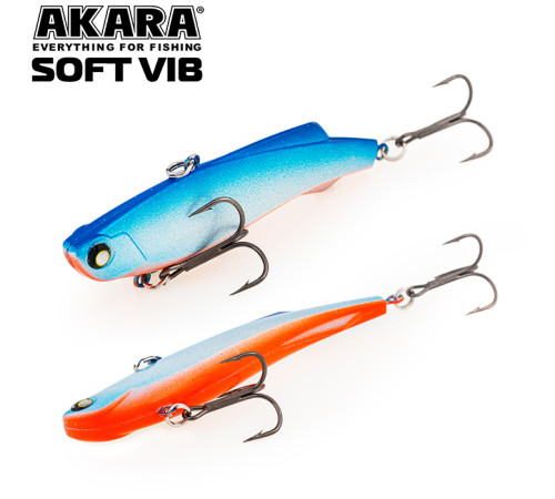 Воблер раттлин Akara Soft Vib 85 S (цвет A12)