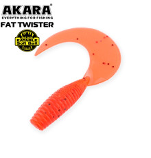 Силиконовые приманки Akara Eatable Fat Twister 45 мм, цвет #204, 8 шт.