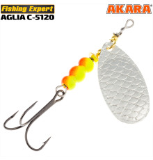 Блесна вертушка Akara Aglia C-5120 (15 гр) цвет Sil/Yl-Or