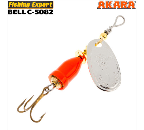 Блесна вертушка Akara Bell C-5082 (8 гр) цвет 001/Red