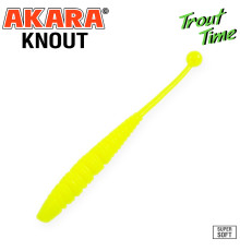 Силиконовые приманки Akara Trout Time KNOUT 2.5 Cheese, форелевая, 63,5 мм, цвет #04Y, 10 шт.