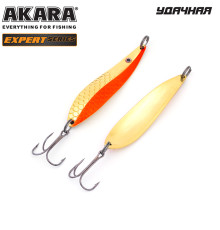 Блесна колеблющаяся Akara Expert Удачная 80 (18 гр) цвет 15/GO