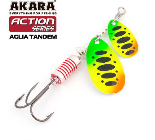 Блесна вертушка Akara Action Series Aglia Tandem №1/3 (8 гр) цвет A32