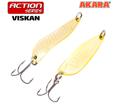 Блесна колеблющаяся Akara Action Series Viskan 65 (12 гр) цвет Go