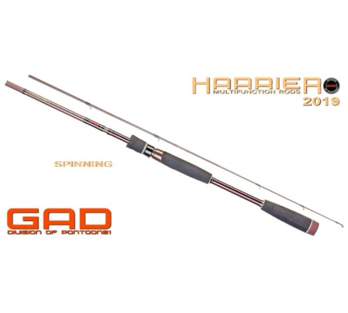 Спиннинг GAD Harrier, углеволокно, 2.44 м, тест 12-45, 178 г