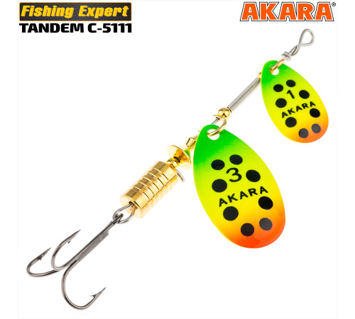 Блесна вертушка Akara Tandem №4/2 (10 гр) цвет 209