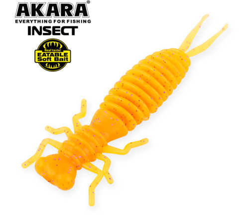 Силиконовые приманки Akara Eatable Insect 50 мм, цвет #85, 5 шт.