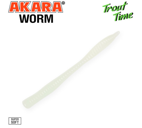 Силиконовые приманки Akara Trout Time WORM 3 Cheese, форелевая, 76,2 мм, цвет #W3, 10 шт.