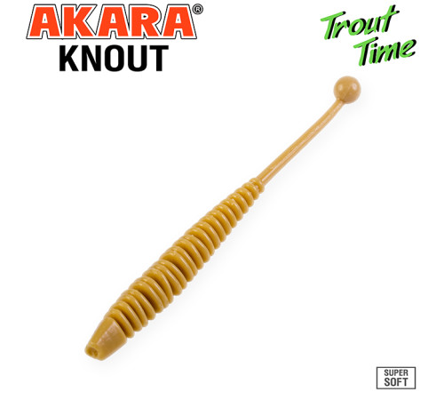 Силиконовые приманки Akara Trout Time KNOUT 2.5 Shrimp, форелевая, 63,5 мм, цвет #445, 10 шт.