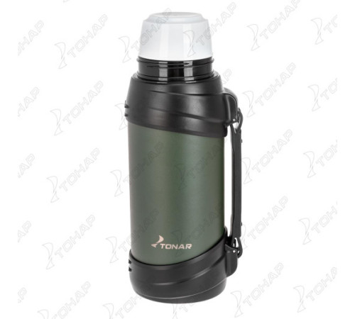 Термос (T-KD-938-2) 2000ML хаки (дополн.пласт.чашка, ручка) TONAR