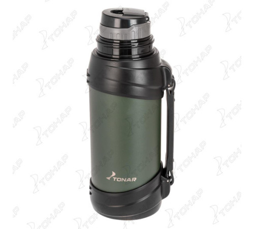 Термос (T-KD-938-2) 2000ML хаки (дополн.пласт.чашка, ручка) TONAR