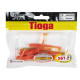 Силиконовые приманки Lucky John Pro Series TIOGA 2.4in Z12, 9шт, виброхвост