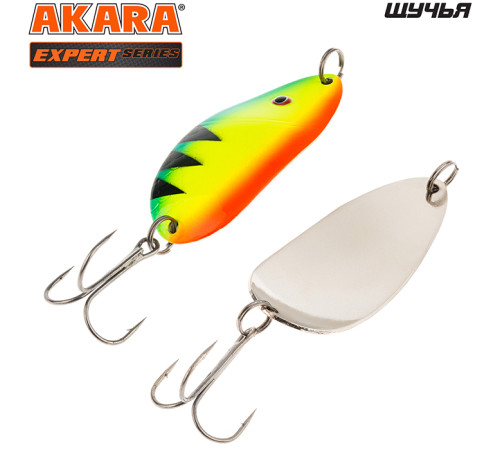 Блесна колеблющаяся Akara Expert Щучья 65 (12 гр) цвет 6/SIL