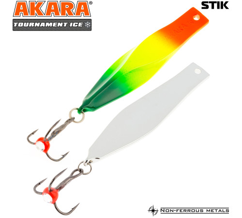 Блесна зимняя Akara Tournament Ice Stik, 8 гр цвет 86/Sil