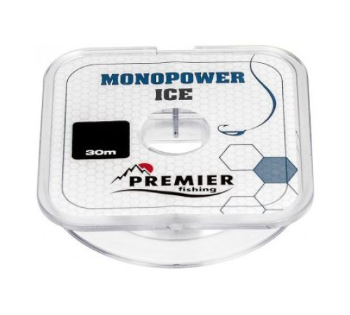 Леска PREMIER fishing MONOPOWER ICE Clear Nylon (30м), 0,14мм