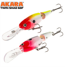 Воблер Akara Twin Shad 60F (цвет A60)