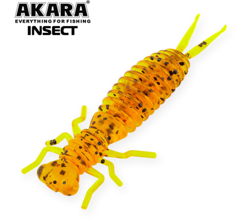 Силиконовые приманки Akara Insect 65 мм, цвет #417, 4 шт.