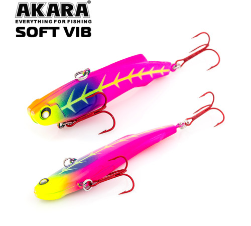 Воблер раттлин Akara Soft Vib 75 S (цвет A67)