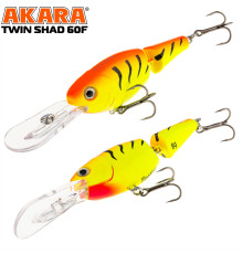 Воблер Akara Twin Shad 60F (цвет A87)