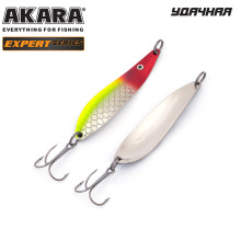 Блесна колеблющаяся Akara Expert Удачная 80 (15 гр) цвет 12/SIL