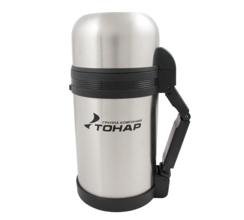 Термос TONAR 1000ML HS.TM-010  (дополн.пласт.чашка, скл.ручка, ремень)